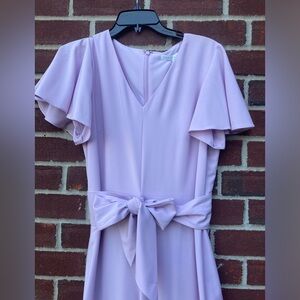 Preston & York Lilac Lavender Women’s Jumpsuit Flutter Sleeves Size 10 (kk-)